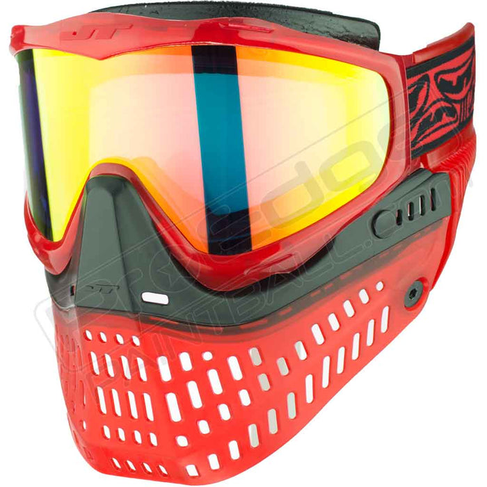 JT Proflex Paintball Mask - Ice Red - Choose Lens Color (SKU 7644) (SKU 7644)