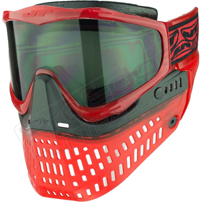 JT Proflex Paintball Mask - Ice Red - Choose Lens Color (SKU 7644) (SKU 7644)