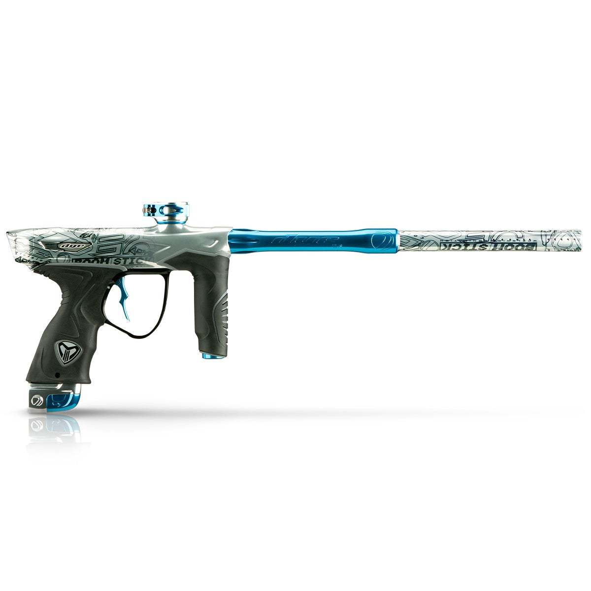 Dye Paintball Headwrap Performance – Logoflauge Bleu/Noir – Taille Unique – Neuf