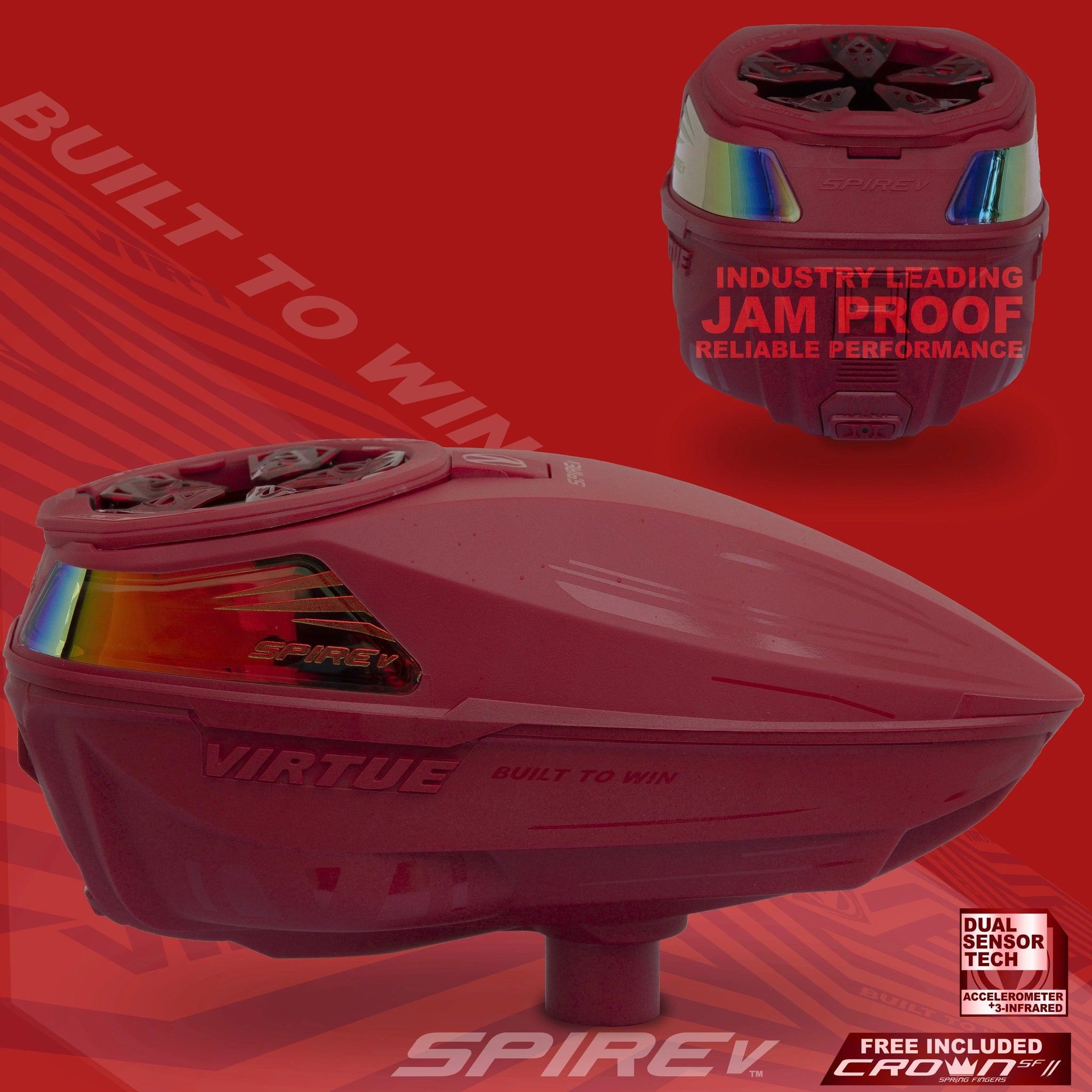 Virtue Spire V Paintball Hopper — Pro Edge Paintball