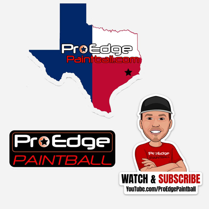Pro Edge Paintball Sticker Pack of 4 -   (1 FREE ITEM TOTAL PER ORDER)