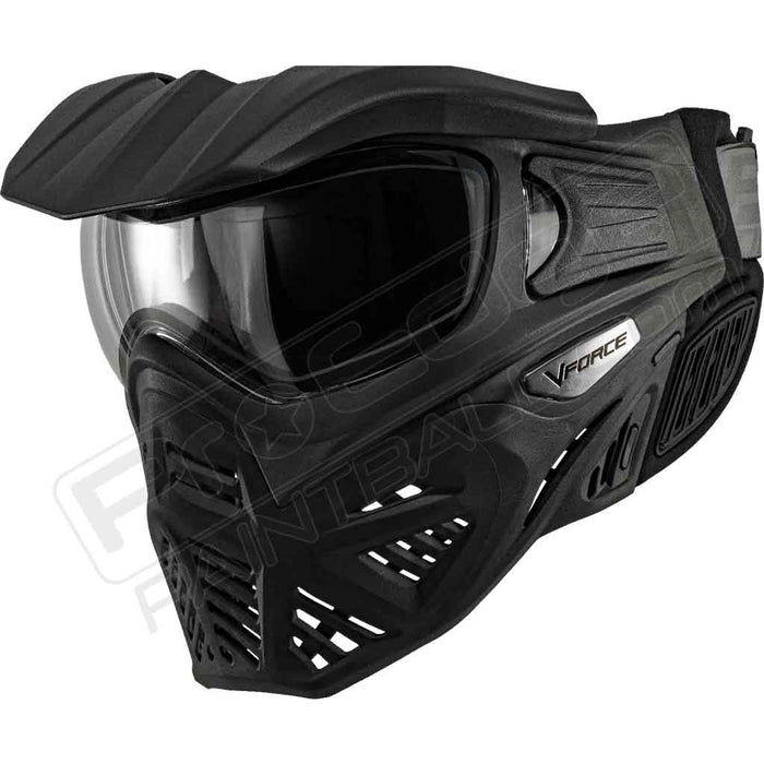 Vforce Grill 2.0 Paintball Mask - Black - Choose Lens Color (SKU 4404)