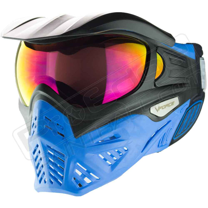 Vforce Grill 2.0 Blue/Black Paintball Mask | Shop Paintball Goggles | Vforce