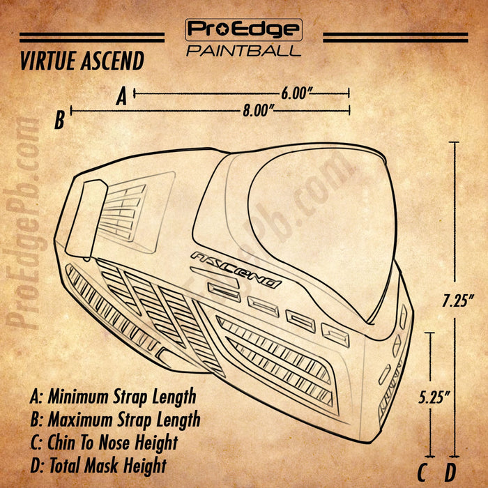 Virtue VIO Ascend Thermal Paintball Goggle - Black - Pro Edge Paintball