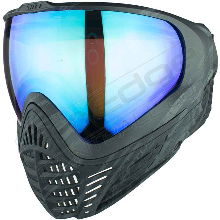 Virtue VIO  Contour II Thermal Paintball Mask - Black Graphic Emerald - Choose Lens Color (SKU 3502)