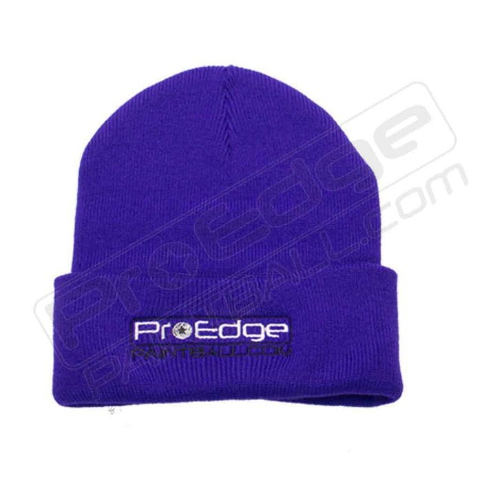 Pro Edge Paintball Beanie - Purple - White