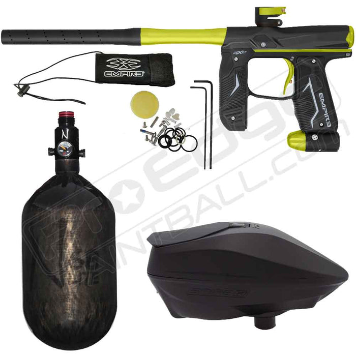 EMPIRE AXE 2.0 PAINTBALL MARKER SPEEDBALL PACKAGE with NINJA 68/4500 HPA TANK