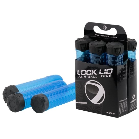 Dye Lock Lid Pod -Cyan 1 Pod - Pro Edge Paintball