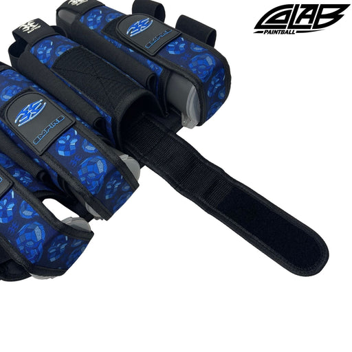 Empire CoLab Skull Pod Pack Harness 4+7- Blue - Pro Edge Paintball