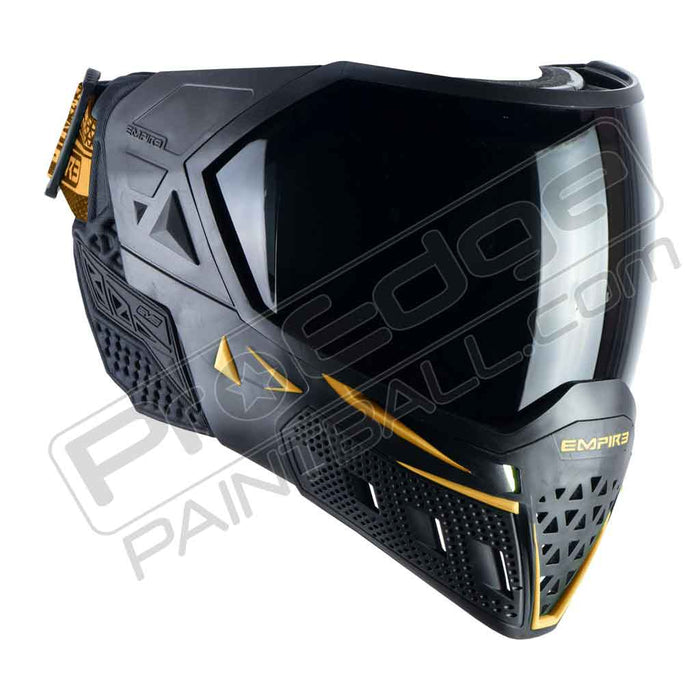 Empire EVS Paintball Mask-Black-Gold with 2 Lenses - Pro Edge Paintball