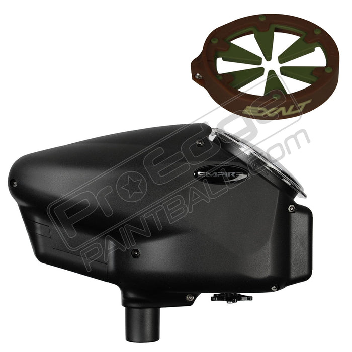 Empire Halo Too With Rip Drive Paintball Hopper - Matte Black