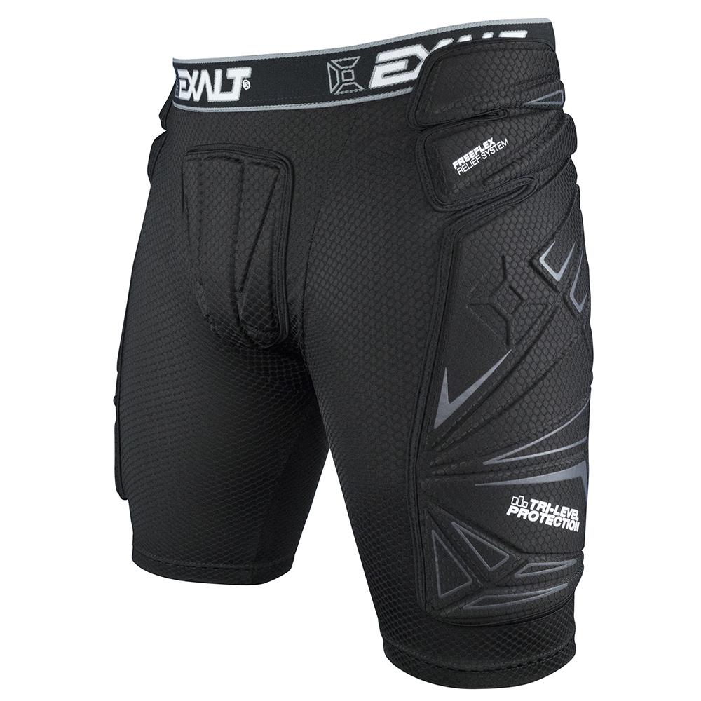 Exalt FreeFlex Paintball Slide Shorts Black — Pro Edge Paintball