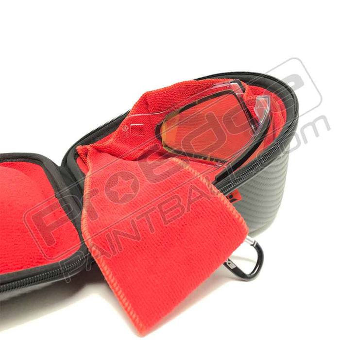 Exalt Universal Carbon Lens Case - Grey Red - Pro Edge Paintball