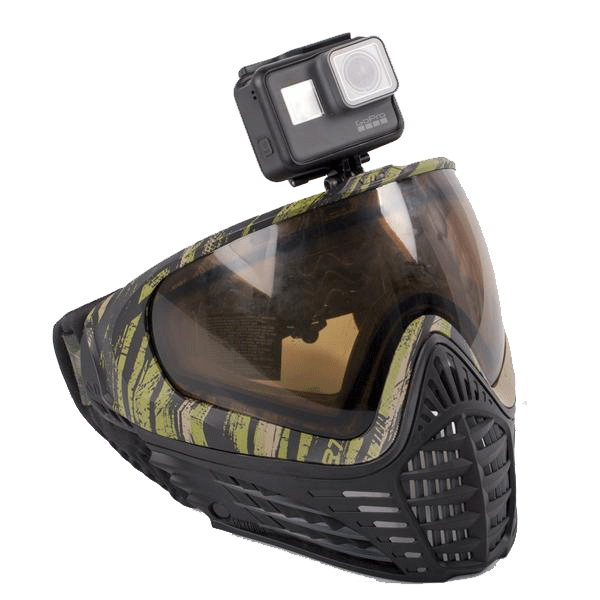 HK Army Go Pro Paintball Mask Camera Mount-Green - Pro Edge Paintball