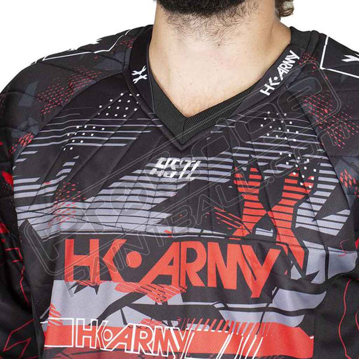 HK Army HSTL Line Jersey - Lava - Red/Black - Pro Edge Paintball