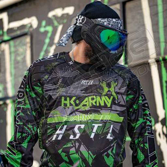 HK Army HSTL Line Jersey Slime Green/Black — Pro Edge Paintball