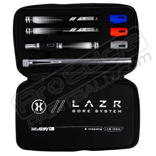 HK Army LAZR Barrel Kit - Dust Pewter - Black Inserts - Cocker Threads - Pro Edge Paintball