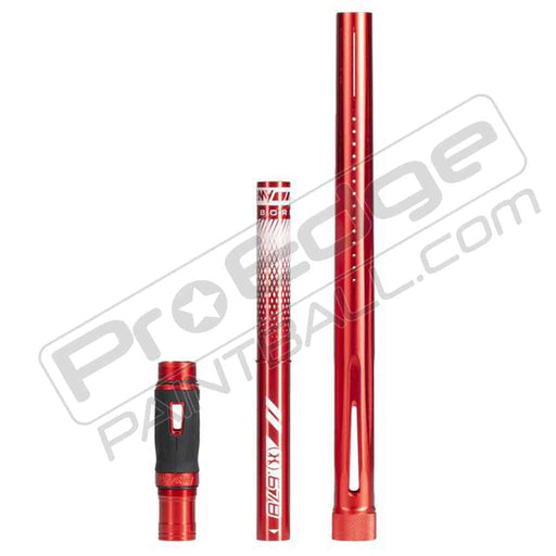 HK Army LAZR Barrel Kit - Dust Red - Colored Inserts - Cocker Threads - Pro Edge Paintball