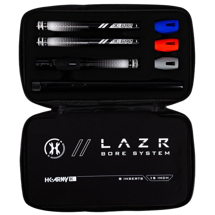 HK- Barrel Kit LAZER -Black Polish- Black Inserts - Pro Edge Paintball