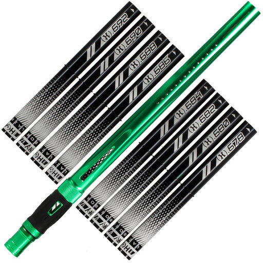 HK- Barrel Kit LAZER- Dust Green- Black inserts - Cocker Threads - Pro Edge Paintball