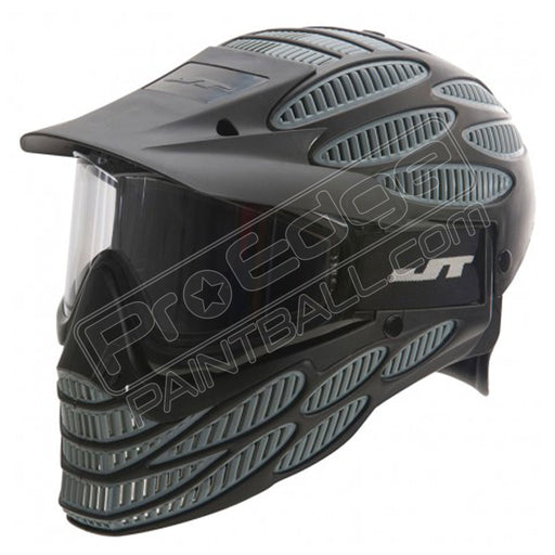 JT Flex 8 Full Head Shield- Black/Grey - Pro Edge Paintball