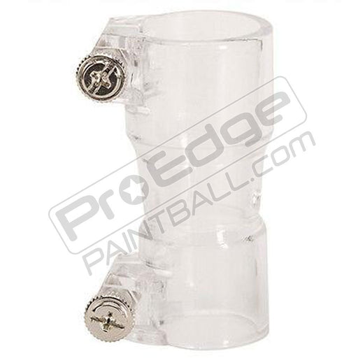 JT PAINTBALL UNIVERSAL STRAIGHT FEED NECK ELBOW - CLEAR - Pro Edge Paintball