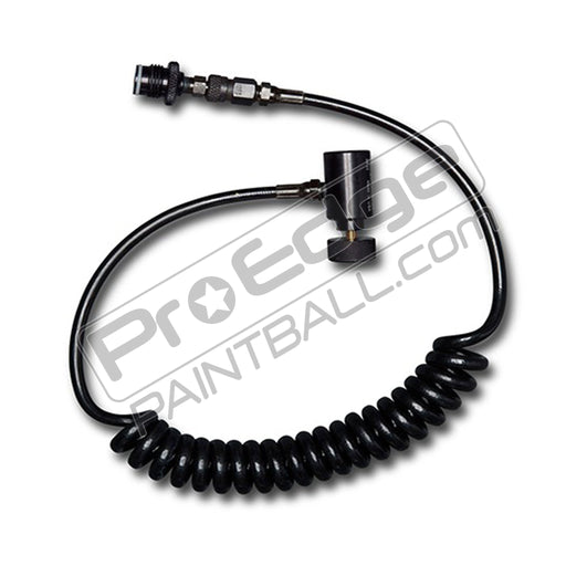 Air Coil Remote Hose Aluminium Air Coil Corrugated Connecting Hose  Paintball Remote Line with 3000psi Pressure Gauge