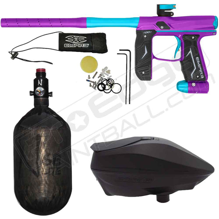 EMPIRE AXE 2.0 PAINTBALL MARKER SPEEDBALL PACKAGE with NINJA 68/4500 HPA TANK